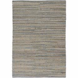 Flat-weave Mandara Blue-Tan Rug (5' x 7'6)