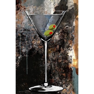 Maxwell Dickson 'Martini Glass' Modern Canvas Art