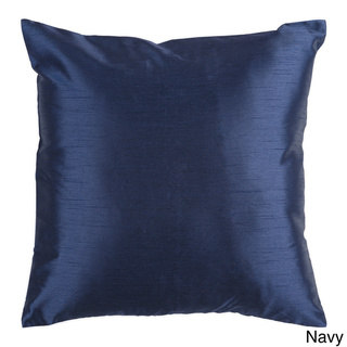Decorative Chic Removable Cover 18-inch Square Solid Throw Pillow