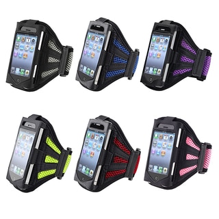 INSTEN Black/ Silver Armband for Apple iPhone 4S/ 3GS/ iPod touch