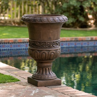 Brown Turkish 26-inch Urn Planter by Christopher Knight Home