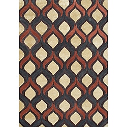 Alliyah Handmade Sunset Gold New Zealand Blend Wool Rug (5' x 8')