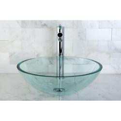 Crystal Clear Glass Vessel Sink