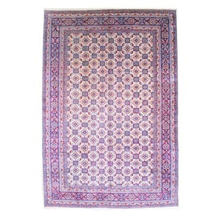 Herat Oriental Persian Hand-knotted 1950s Semi-antique Mahal Wool Rug (10'6 x 16')