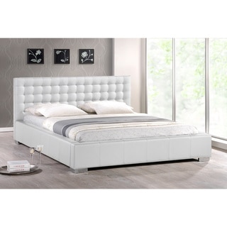 Madison White Modern Queen-size Platform Bed