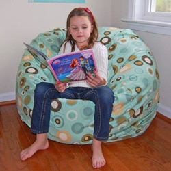 Ahh Products Bubbly Lake Cotton Washable Bean Bag Chair