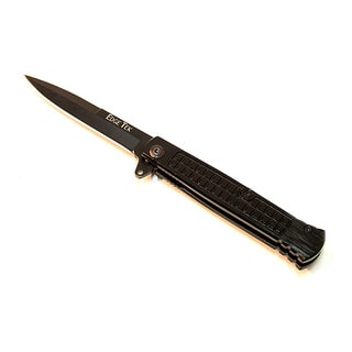 Defender Black 7.5-inch Folding Spring-assisted Pocket Knife