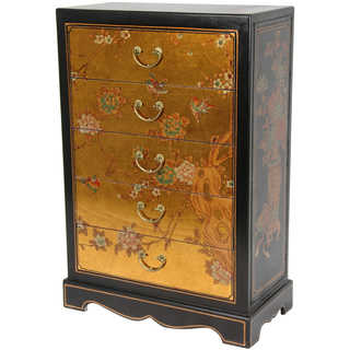 Gold Leaf Five Drawer Chest (China)