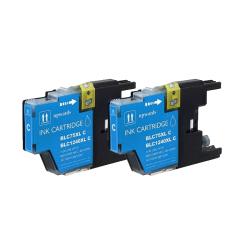 Brother LC75 Compatible Cyan Ink Cartridge (Pack of 2)