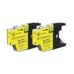 Brother LC75 Compatible Yellow Ink Cartridge (Pack of 2)
