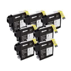 Brother LC65 Compatible Black Ink Cartridge (Pack of 7)