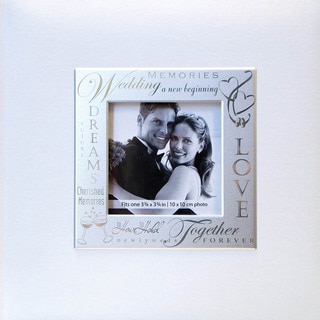 Fabric Expressions Photo Album 200 Pocket 8.5"X8.5"-Wedding - White