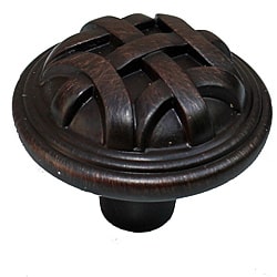 GlideRite 1.25-inch Oil Brushed Bronze Round Braided Cabinet Knobs (Case of 25)