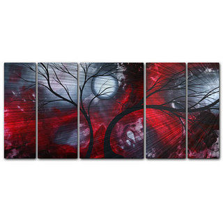 Megan Duncanson 'Crimson Night' Metal Wall Art