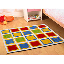 Jovi Home Hand-tufted Square Play Cotton Rug (5' x 7')