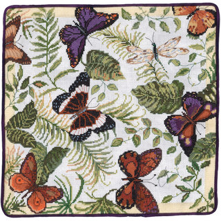 Butterflies Galore Counted Cross Stitch Kit-14"X14" 14 Count