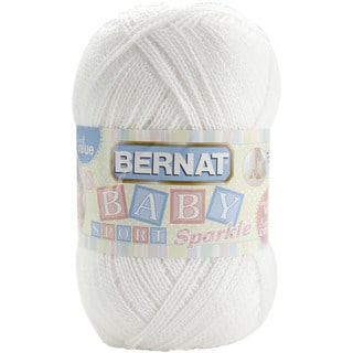 Big Ball Baby Sport Yarn -Sparkle-White Sparkle