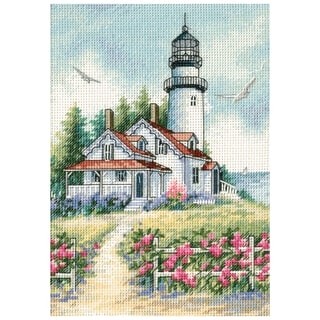 Gold Collection Petite Scenic Lighthouse Counted Cross Stitch-5"X7"