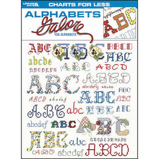 Leisure Arts-Charts For Less: Alphabets Galore