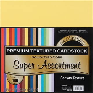 Core'dinations Value Pack Cardstock 12"X12" 20/Pkg-Super Assortment - Textured