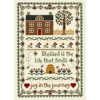 Joy In The Journey Counted Cross Stitch Kit-7-3/4"X11-1/4" 14 Count