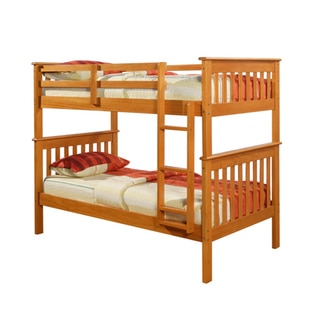 Donco Kids Mission Twin Honey Bunk Bed