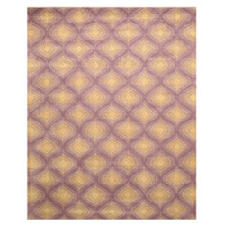 Hand-tufted Wool Purple Contemporary Paris Rug (5' x 8')