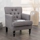 Malone Charcoal Grey Club Chair by Christopher Knight Home