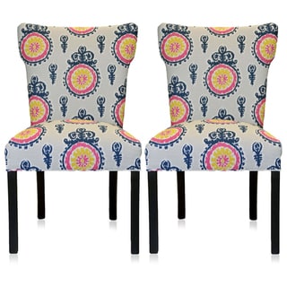 Calandra Crown Wingback Chairs (Set of 2)