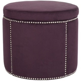 Safavieh Florentine Purple Nailhead Round Storage