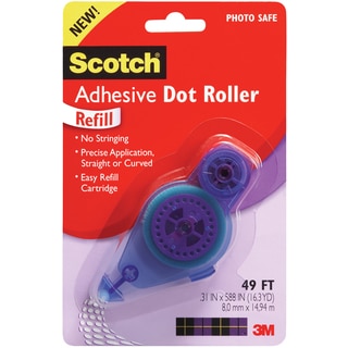 Scotch 3M Adhesive Dot Roller Refill-.31"X49ft