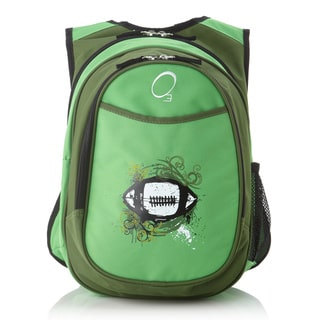 Obersee Kids Pre-School All-In-One Green Football Backpack with Cooler
