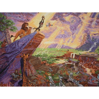 Disney Dreams Collection By Thomas Kinkade The Lion King-16"X12" 18 Count