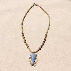 Handmade Triangle Shaped Lapis Lazuli Necklace (Afghanistan)