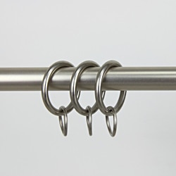Satin Nickel 1 inch Curtain Rings (Pack of 10)