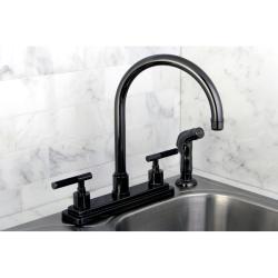 Black Nickel Two-handle Kitchen Faucet
