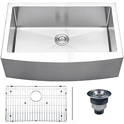 Ruvati 16-gauge Stainless Steel 33-inch Single Bowl Apron Front Kitchen Sink