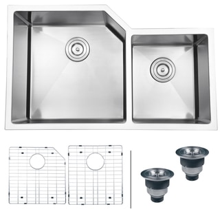 Ruvati 16-gauge Stainless Steel 33-inch Double Bowl Undermount Kitchen Sink
