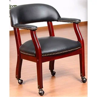 Aragon Captain's Guest Arm Chair with Casters