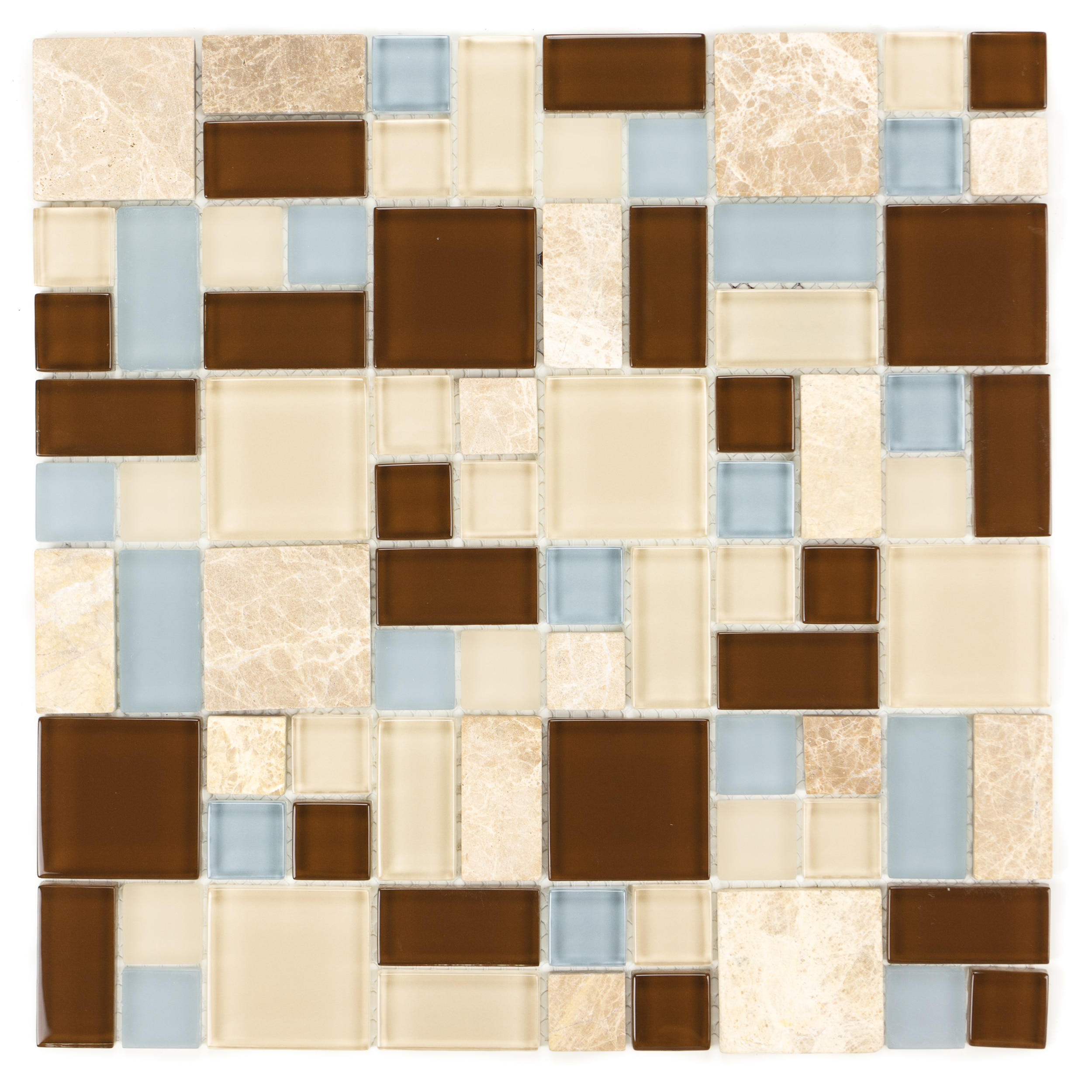 Random Marble Mix ICL H-2115 Mosaic Sheets (Set of 11)
