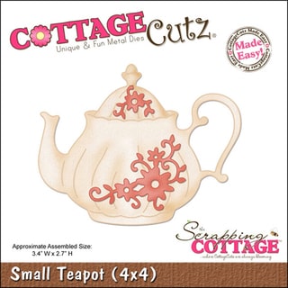 CottageCutz Die 4X4-Small Teapot Made Easy