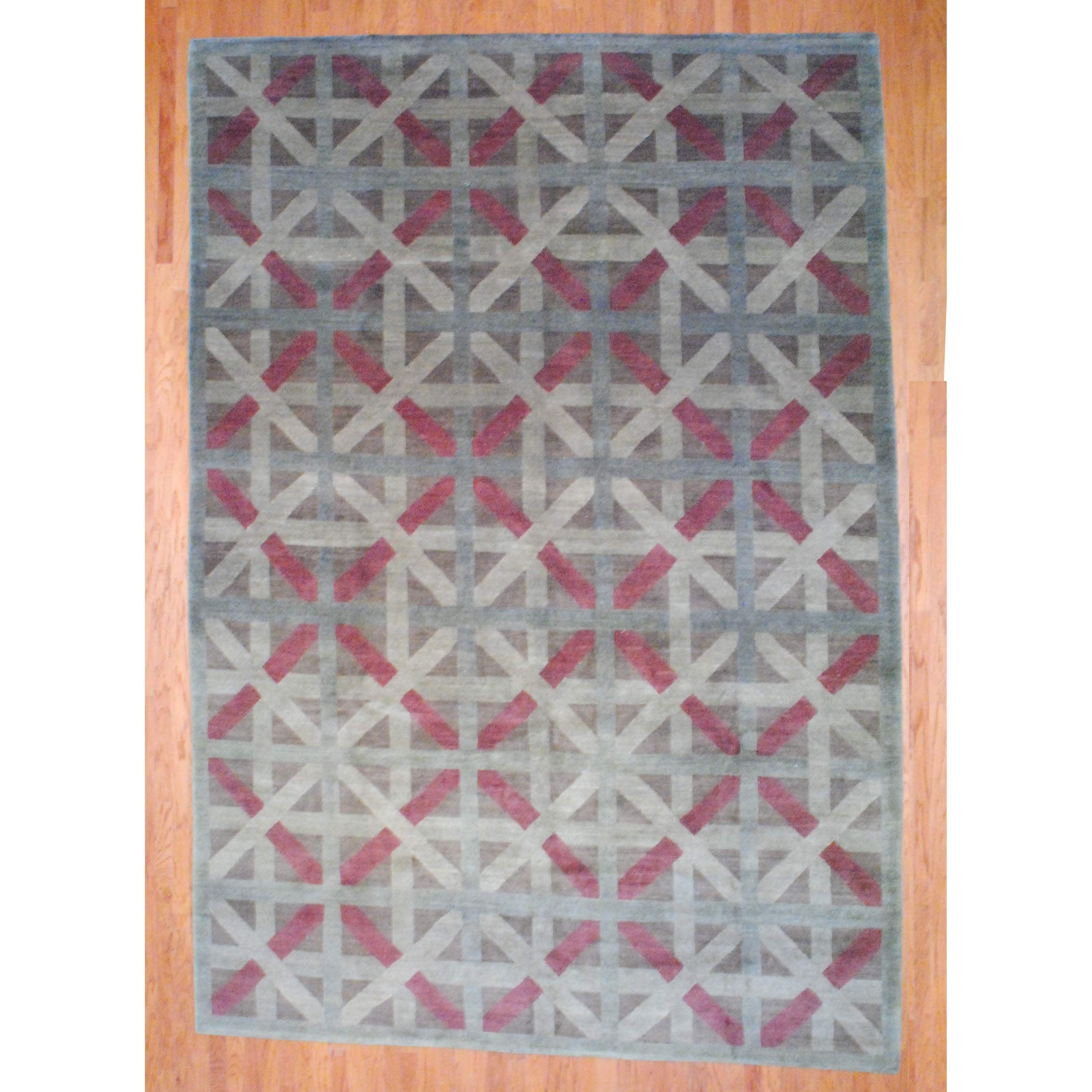 Herat Oriental Tibetan Hand-knotted Wool Rug (10' x 14'4)