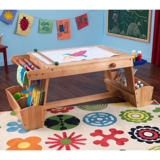 KidKraft Art Desk with Drying Rack and Storage