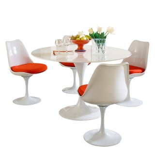 Eero Saarinen Red Cushion Dining Set