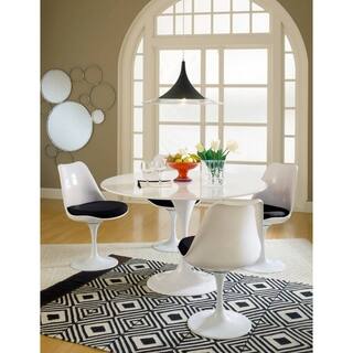 Eero Saarinen Black Cushions Dining Set
