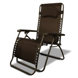Caravan Canopy Dark Brown Oversized Zero-Gravity Chair