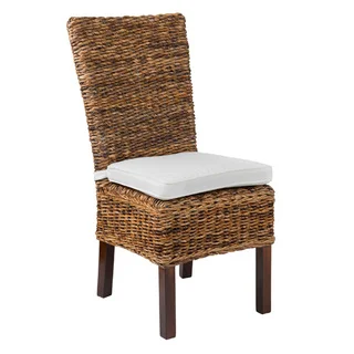 Decorative Brown Transitional Farra Accent Chair with Cushion
