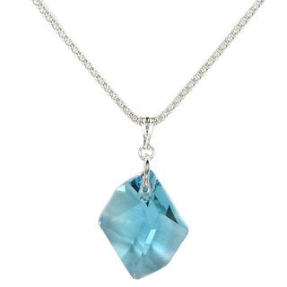 Jewelry by Dawn Aquamarine Cosmic Crystal Sterling Silver Popcorn Chain Necklace