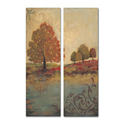 Fall Foliage Diptych Art (17 x 18)