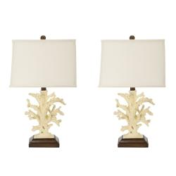 Safavieh Lighting 21-inch Beach Coral Table Lamps (Set of 2)